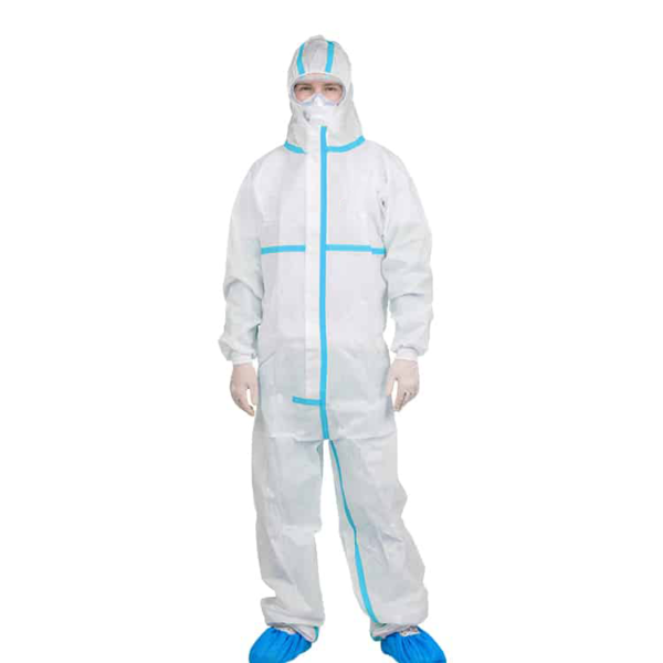 Disposable SMS Coveralls With Tape