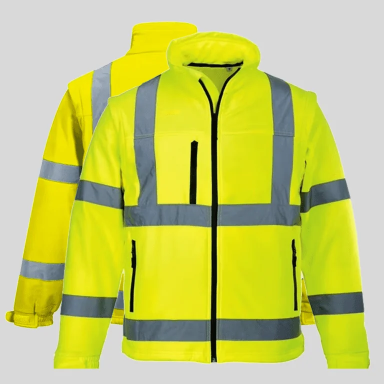 Long sleeve light road work safety life reflective bomber jacket - Image 2