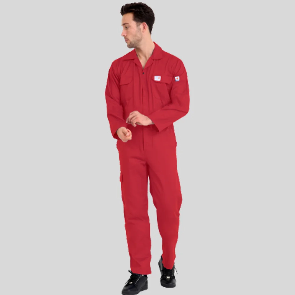 Q&Q Flame Resistant Coverall – 100% Cotton, FR Workwear with ATPV 11.5 cal/cm² (CAT 2)