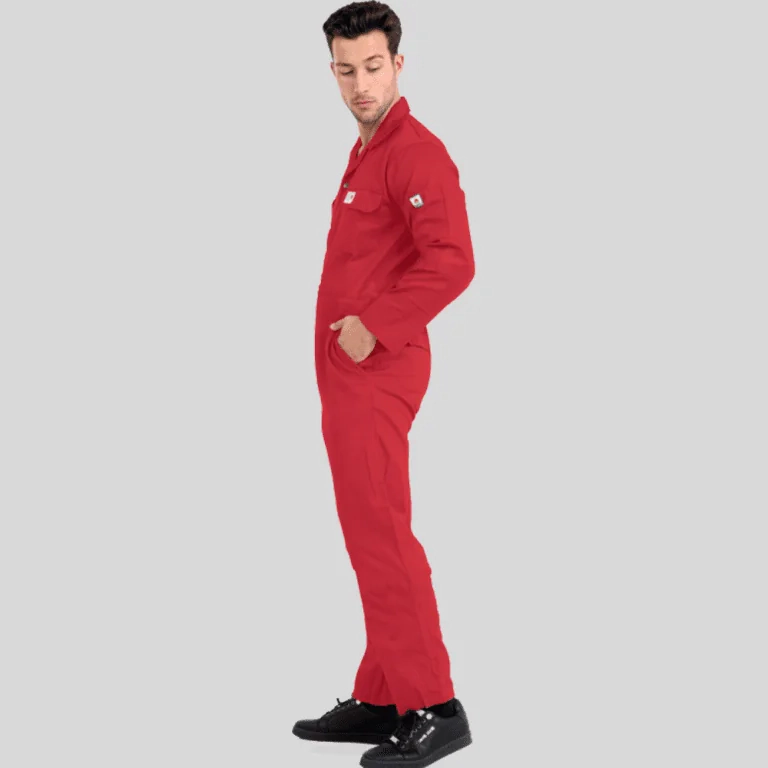 Q&Q Flame Resistant Coverall – 100% Cotton, FR Workwear with ATPV 11.5 cal/cm² (CAT 2) - Image 2