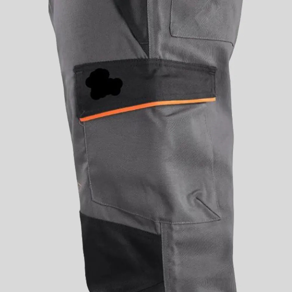 Q&Q WorkTech-Multi Protective Trousers – Grey/Black - Image 4