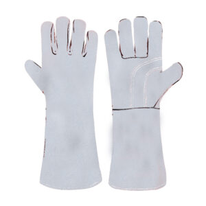 WELDING GLOVES COW SPLIT LEATHER KEVLAR® STITCHED REINFORCED PALM